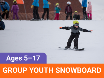 Elm Creek Group Youth Snowboard Lessons